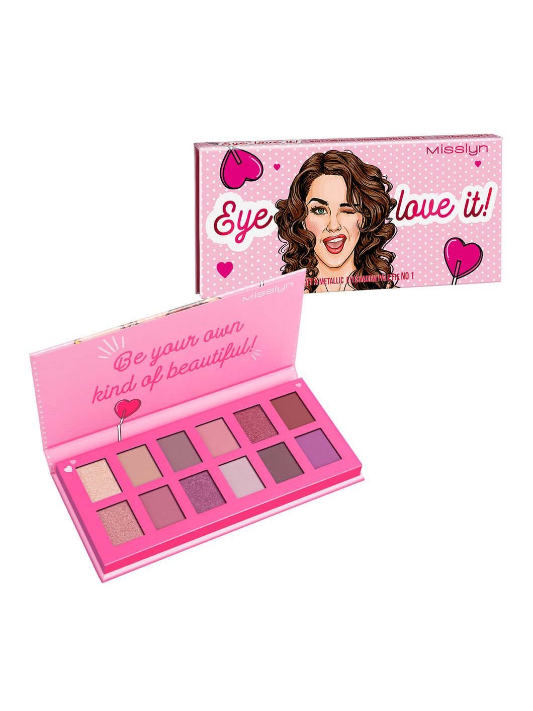 Misslyn Matt X Metallic Eyeshadow Palette 1