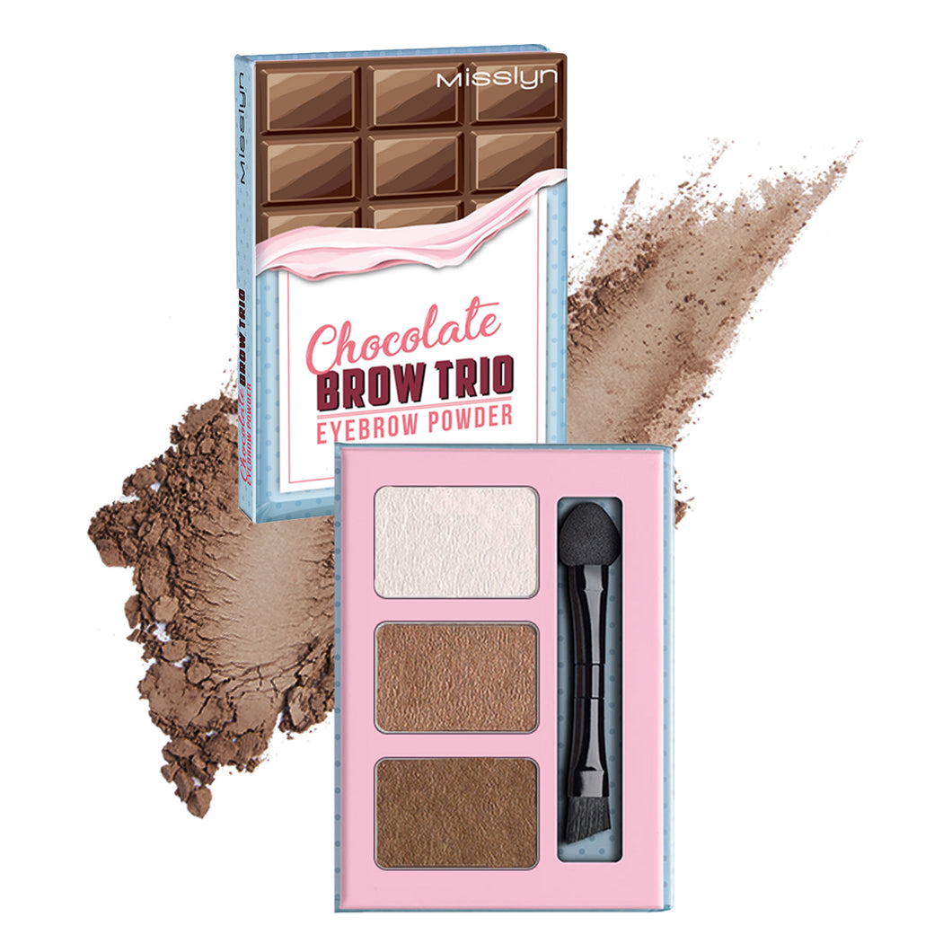 Misslyn Chocolate Brow Trio Eyebrow Powder 4